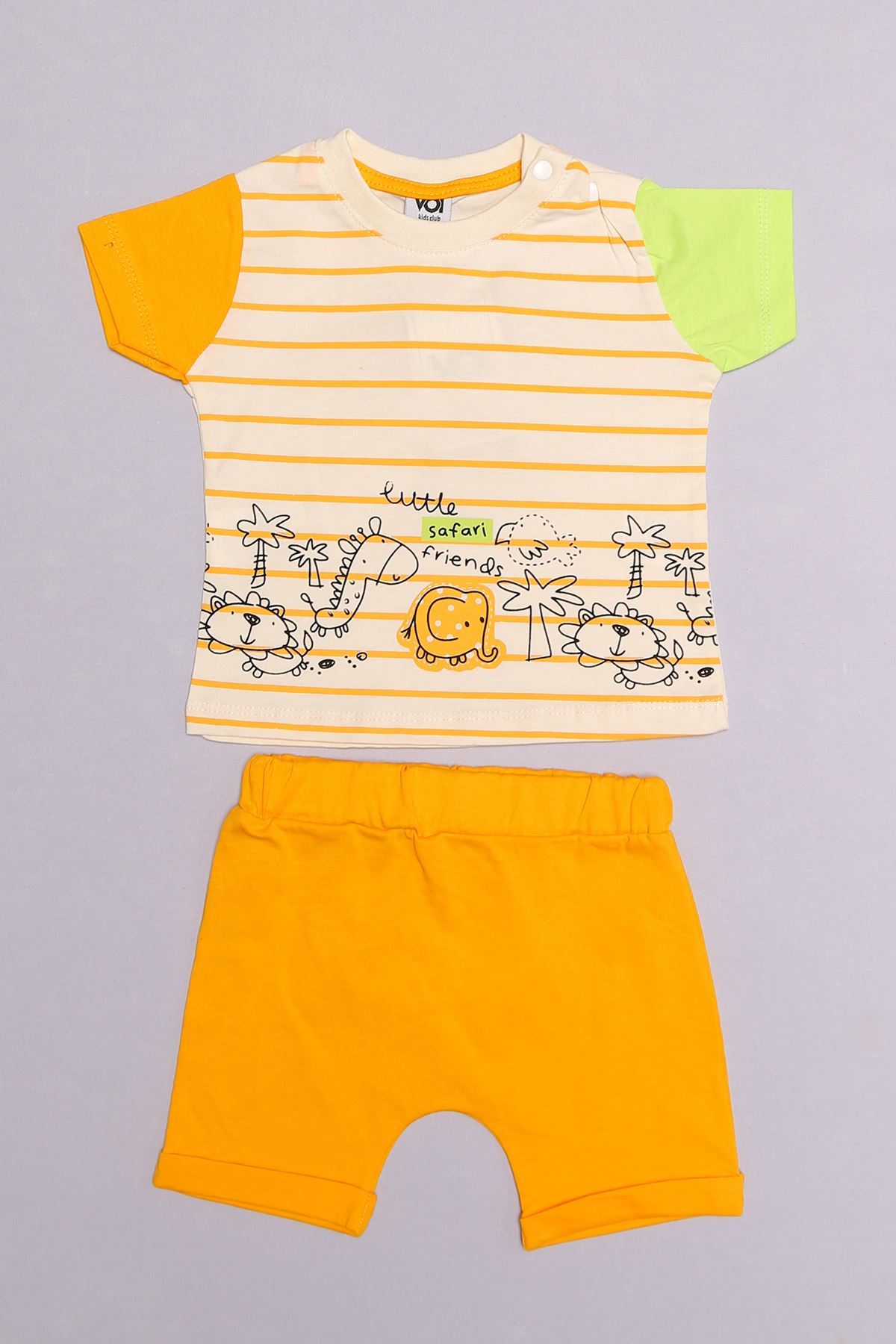 6-18 Months Striped Baby Set Oranj - 152454.1803.