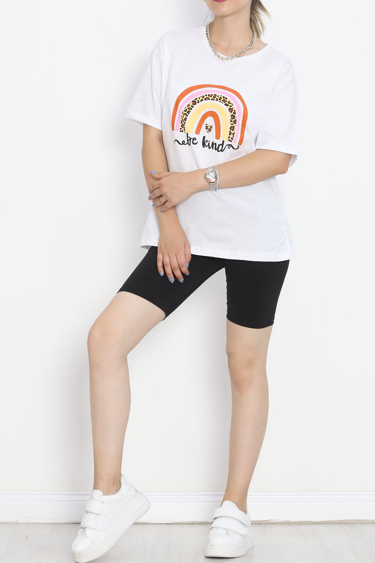 Printed Crew Neck T-shirt White - 16522.1567.