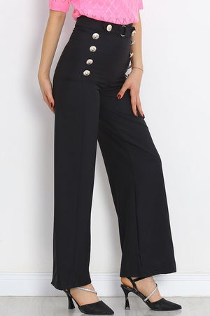 Button Detailed Pants Black - 20826.683.