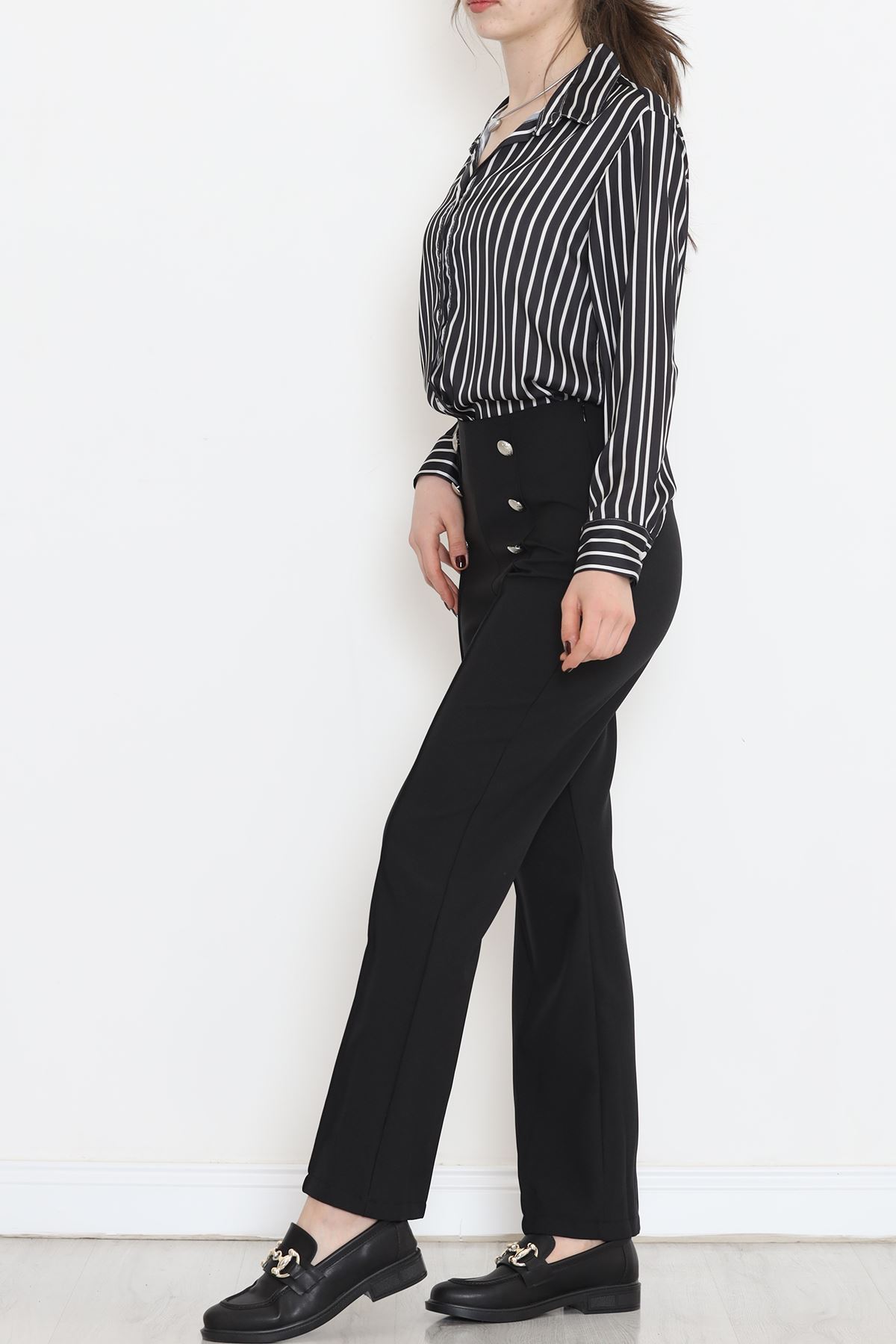 Chimali Button Detailed Pants Black - 20864.683.