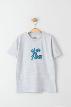 3-7 Years Printed Kids T-Shirt Gray - 224258.1576.