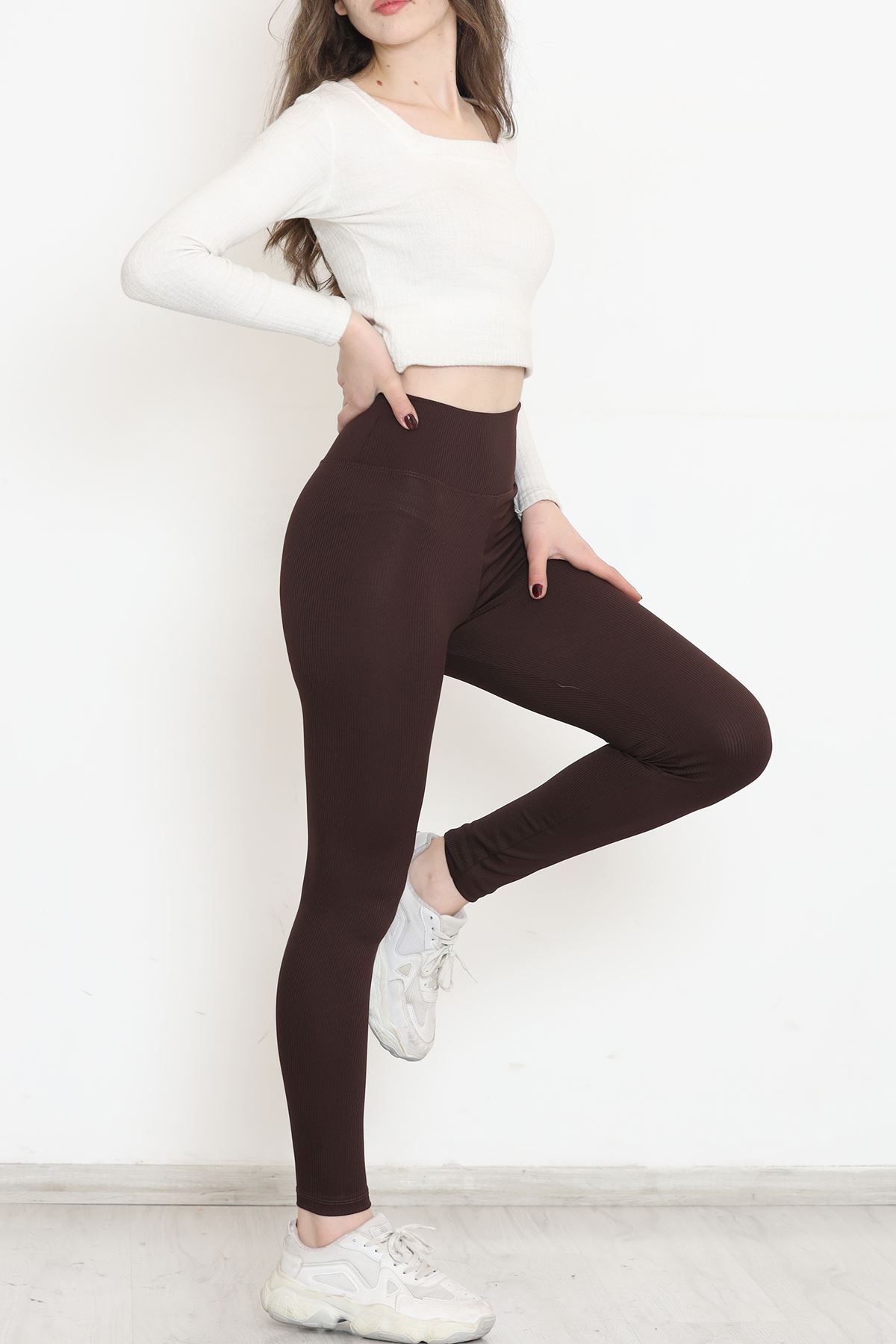 Corduroy Leggings Brown1 - 10751.1098.