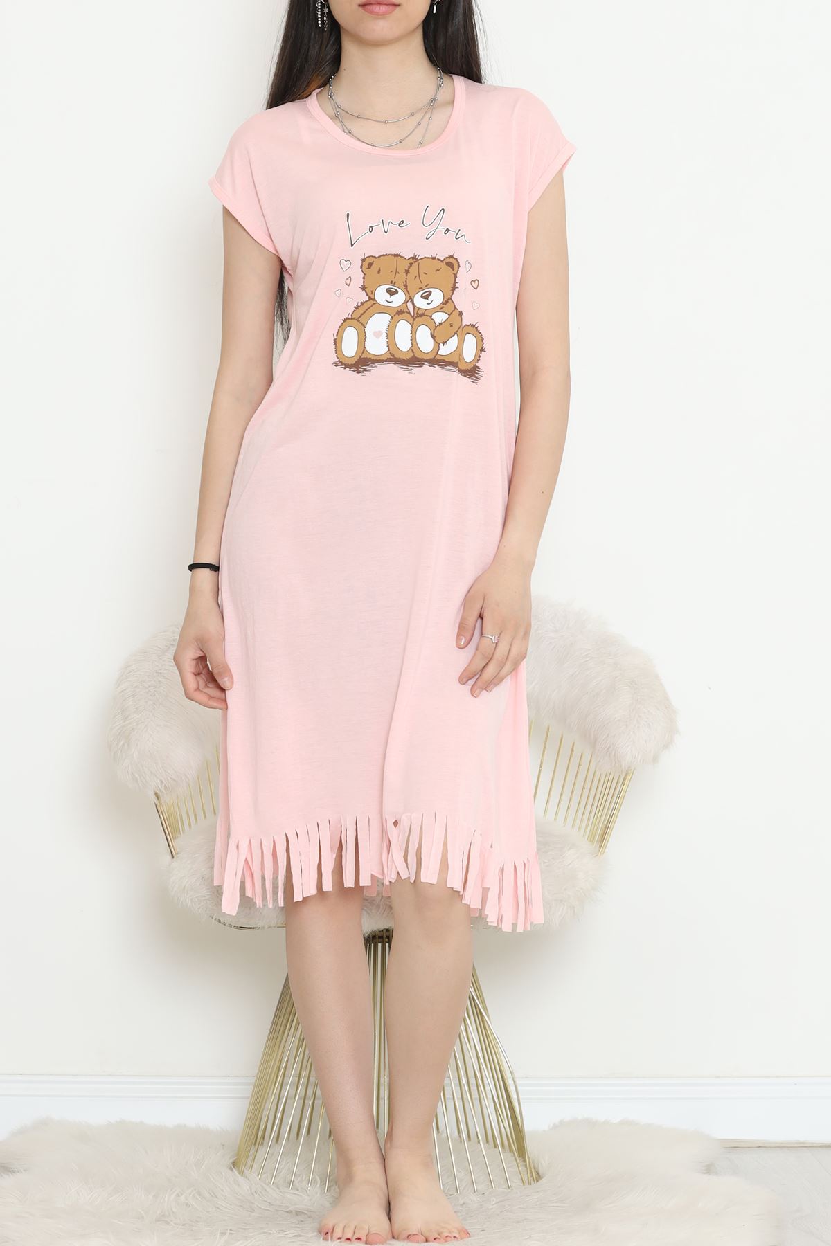 Patterned Dress Dusty Pink1 - 240.1287.