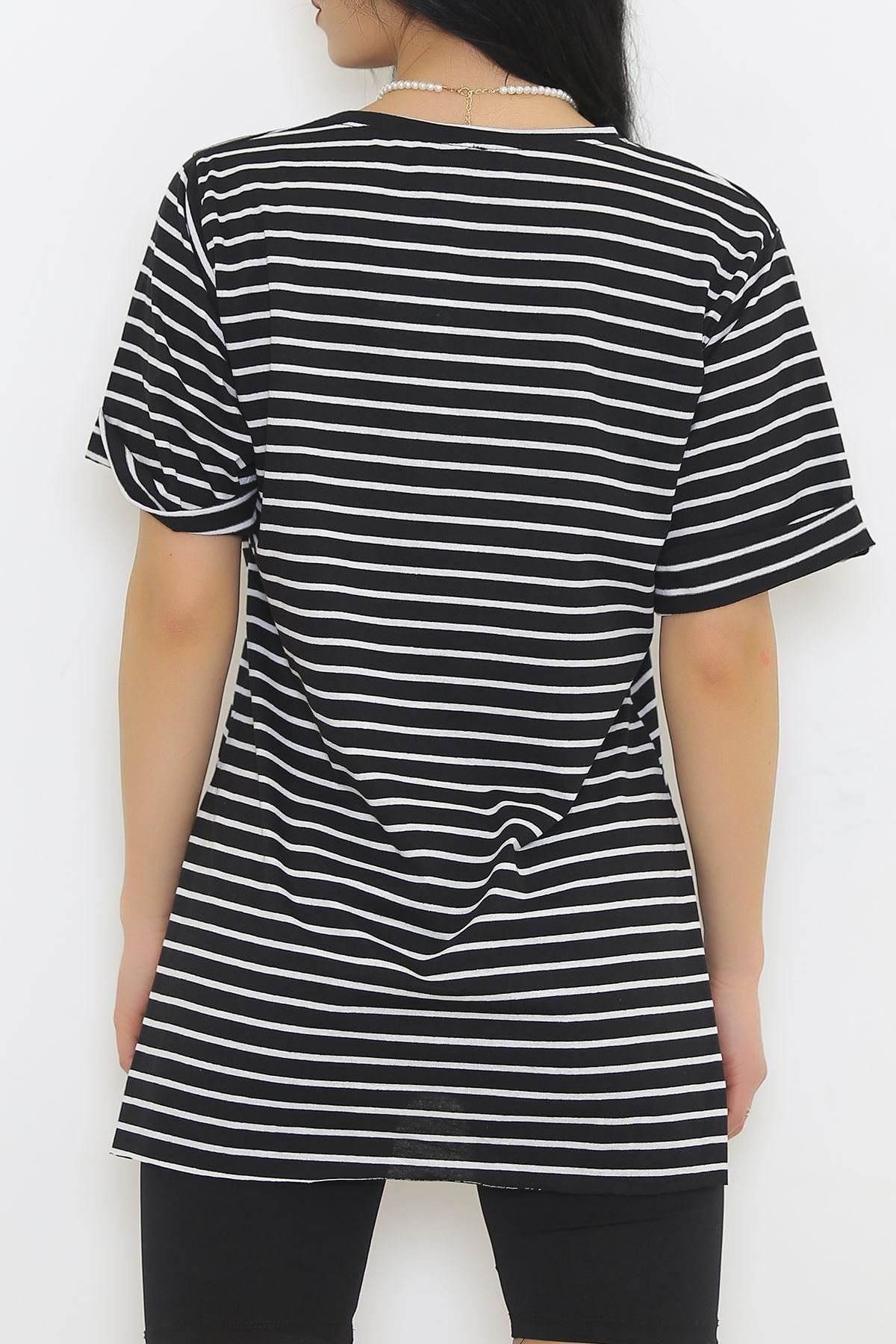 Striped T-shirt Black and White - 9173.1567.