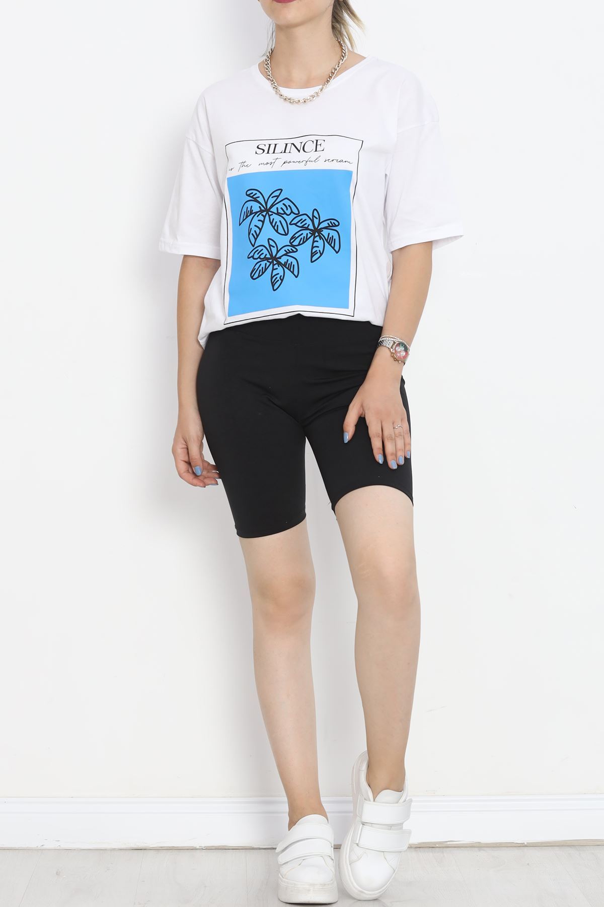 Printed Crew Neck T-shirt White - 16520.1567.