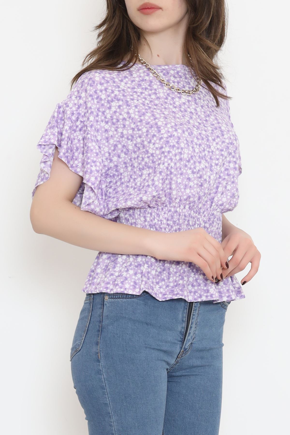 Shirred Blouse Purple - 2495.555.