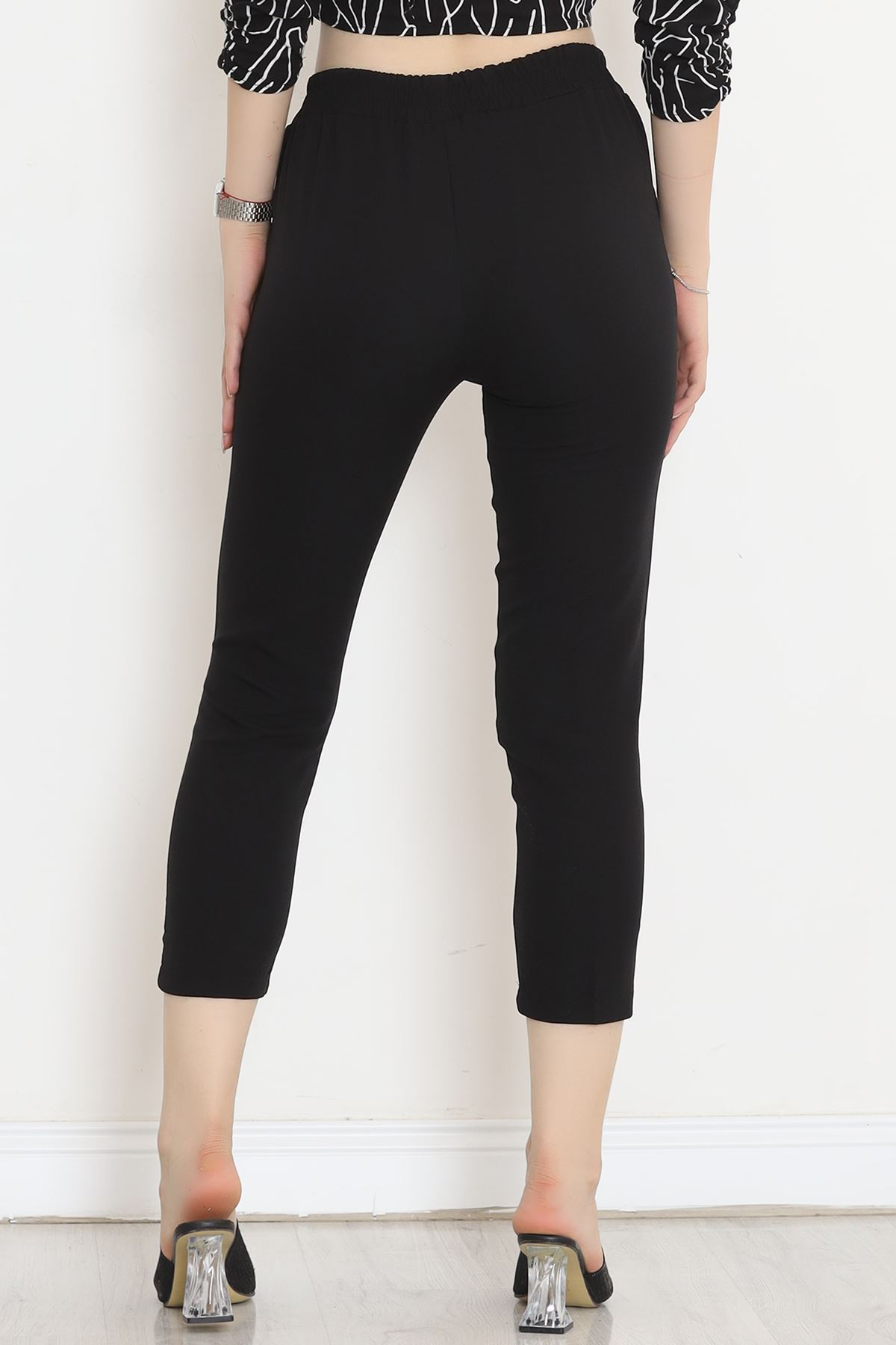 Elastic Waist Pants Black - 20819.683.