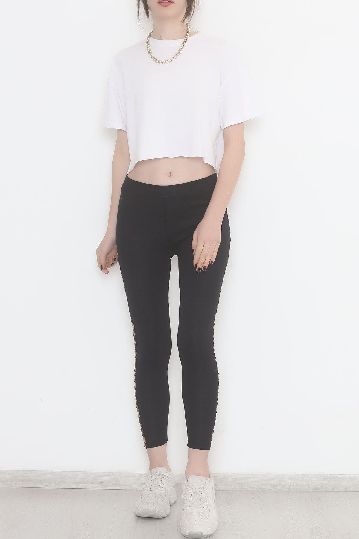 Single Stripe Ribbed Leggings Blackleo - 10293.1567.