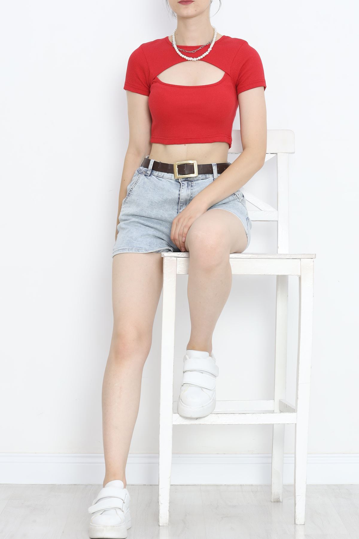 Low-cut Crop Body Red - 4121.1567.