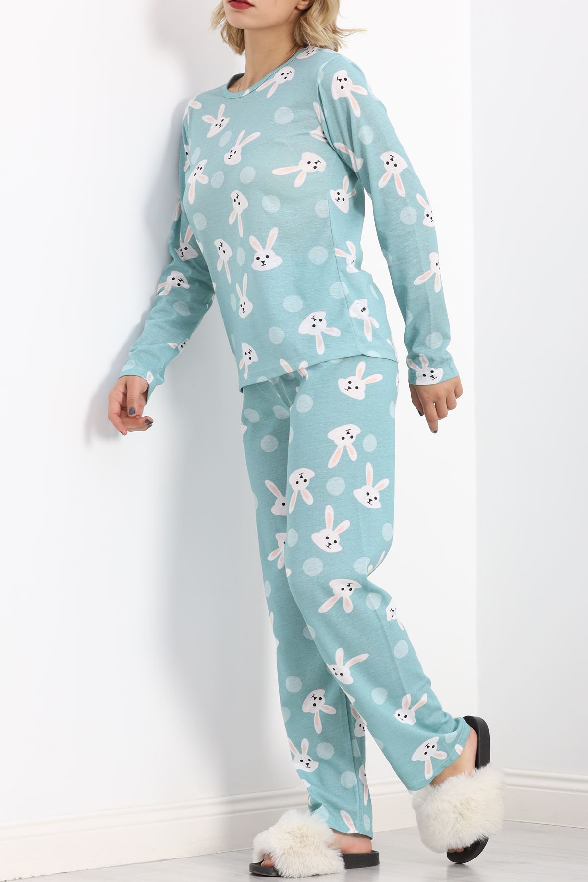 Alt Üst Aynı Rotasyon Pijama Takımı Mint - 788.1287.