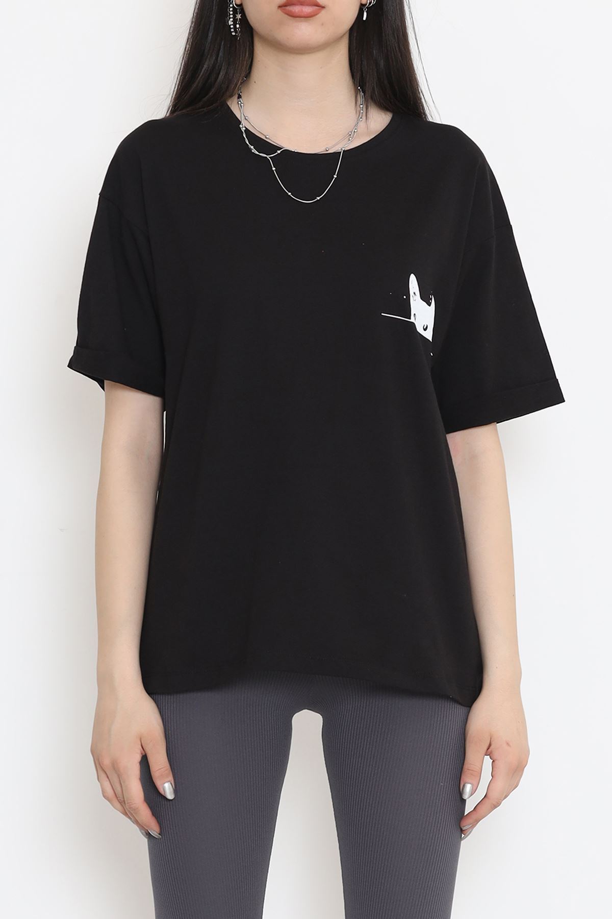 Printed T-shirt Black - 16531.1567.