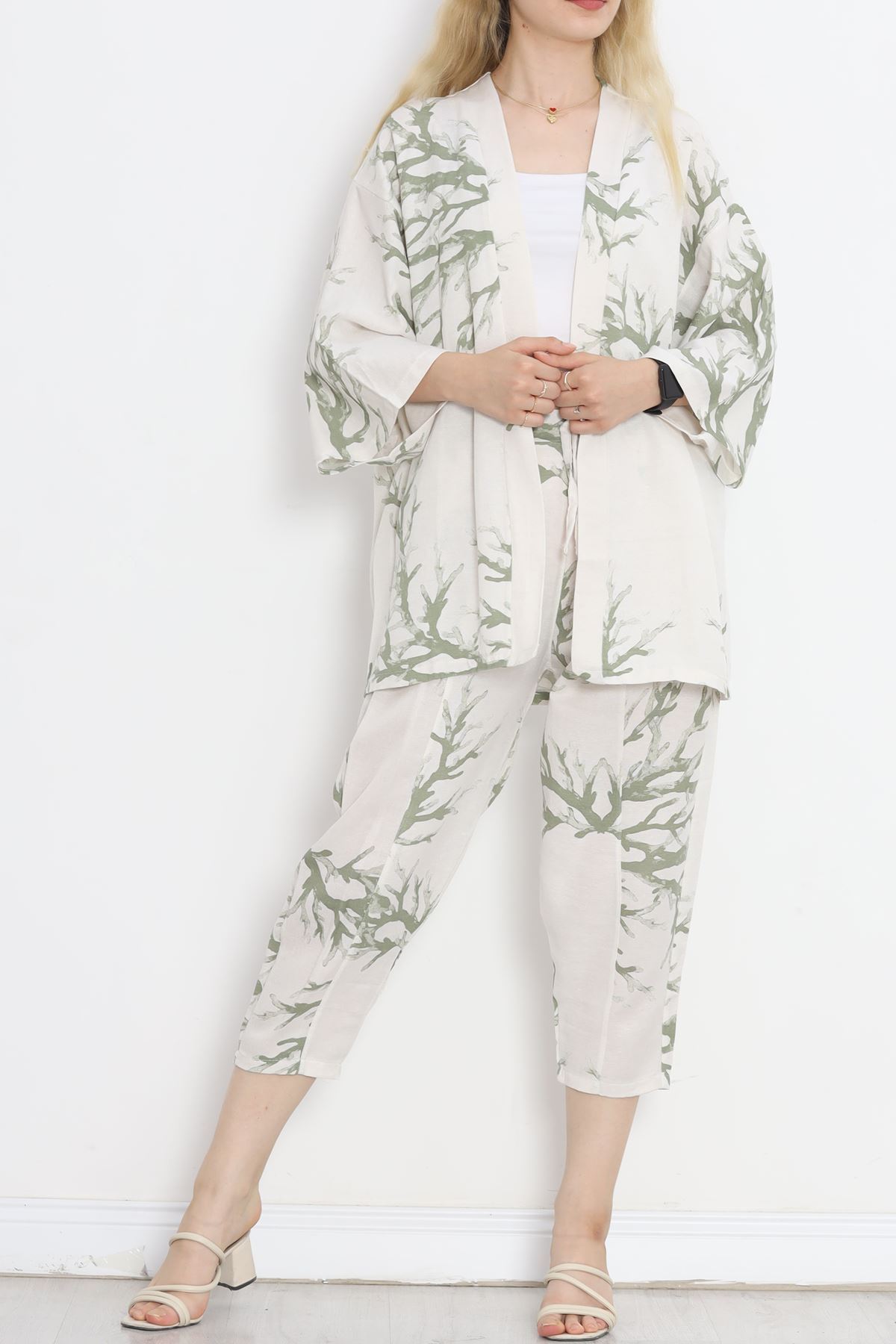 Kimono Set White-Green - 152342.701.