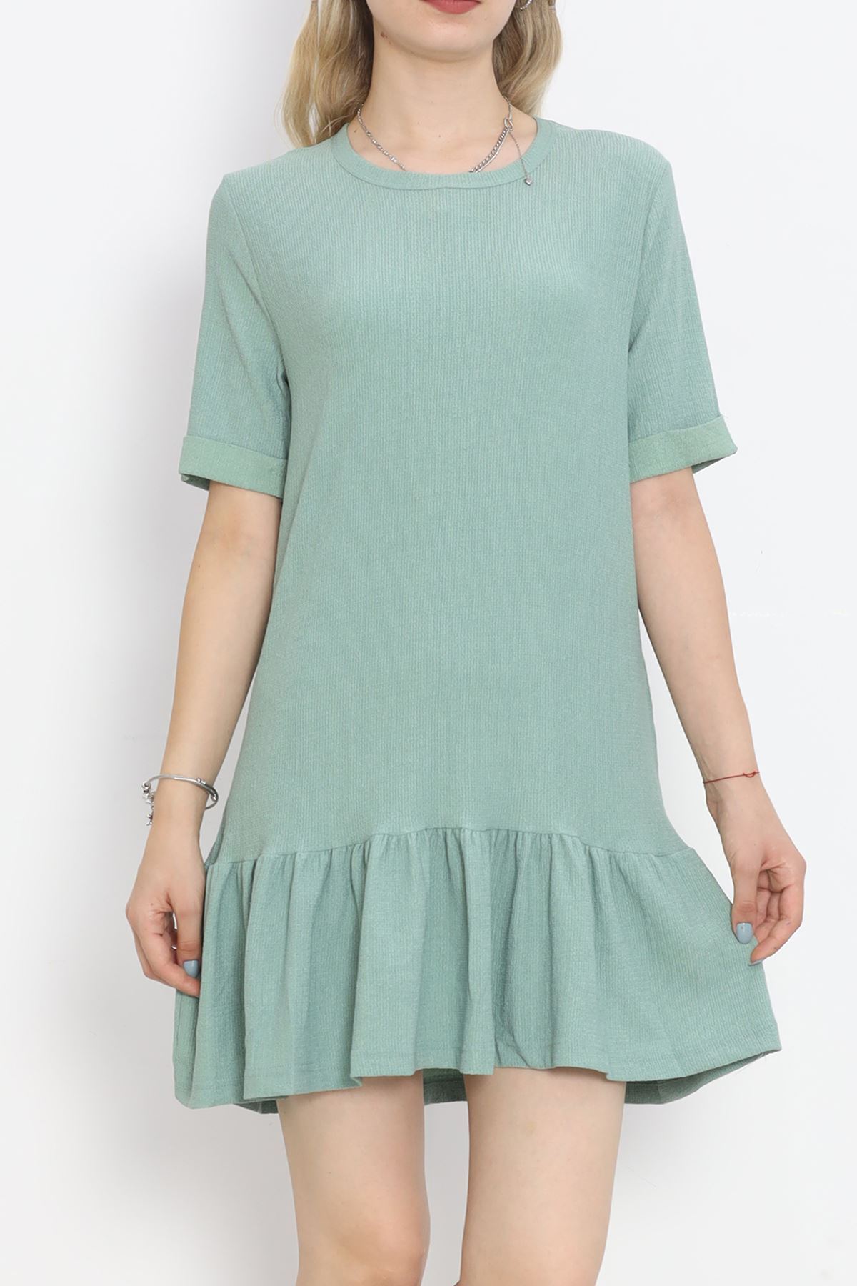 Short Sleeve Burümcük Dress Mint - 18877.1059.