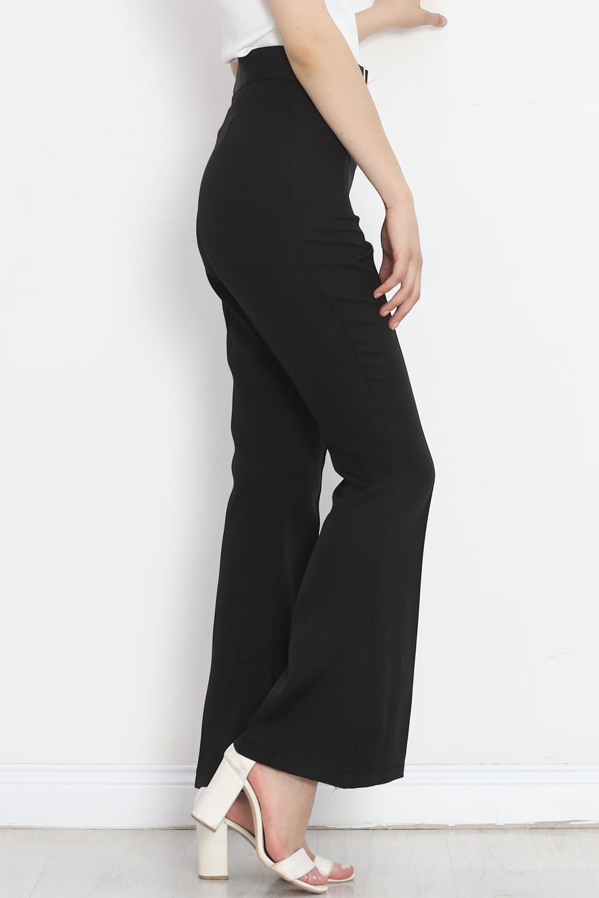 Belt Buckle Detailed Pants Black - 20860.683.