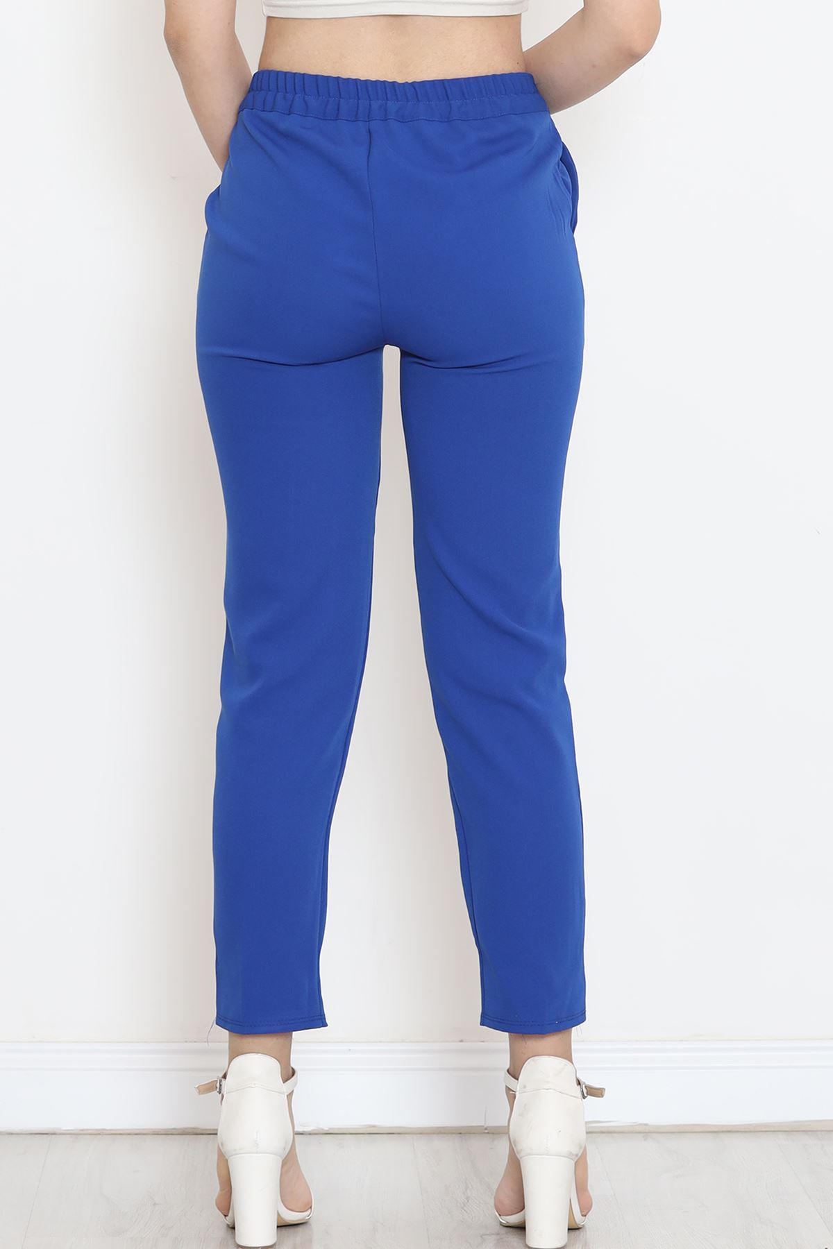 Crepe Lace-up Detailed Pants Saks - 152429.1778.