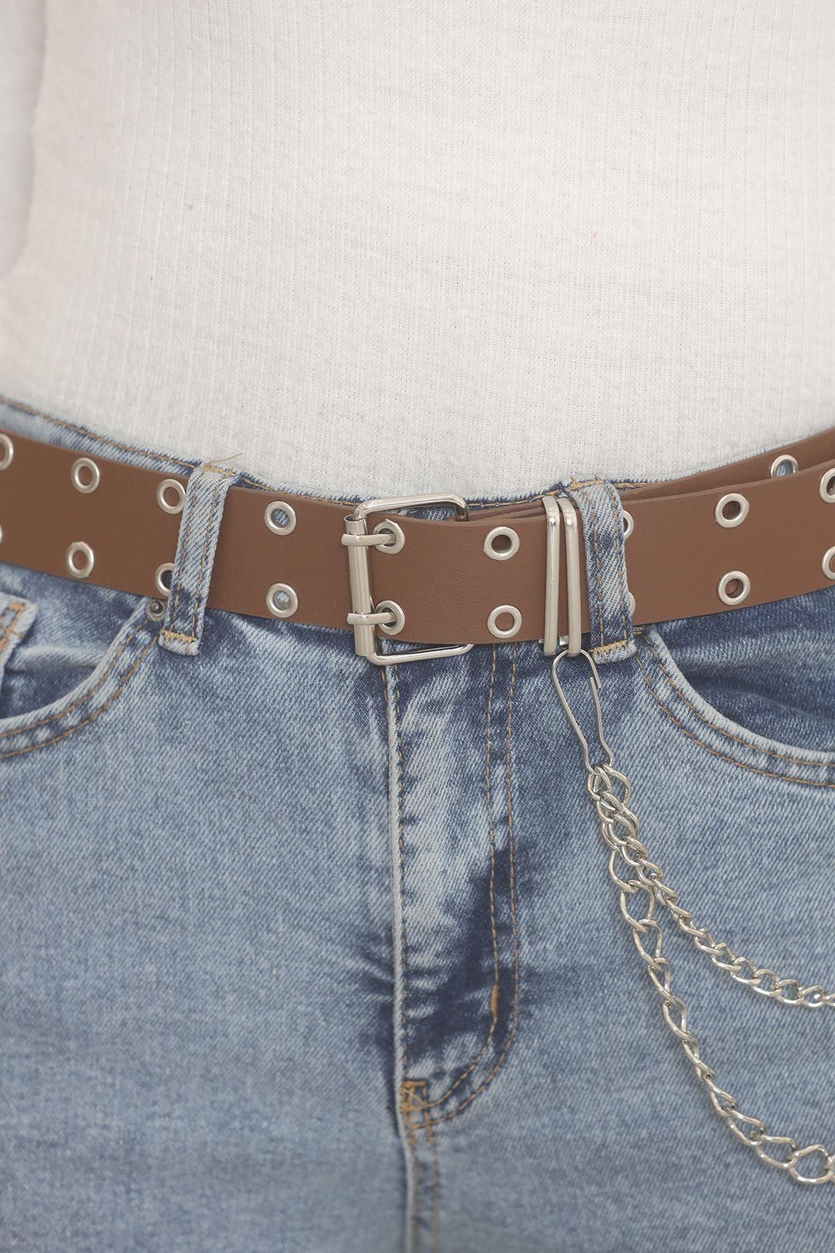 Belt with Chain Accessories Brown - 6787.1140.