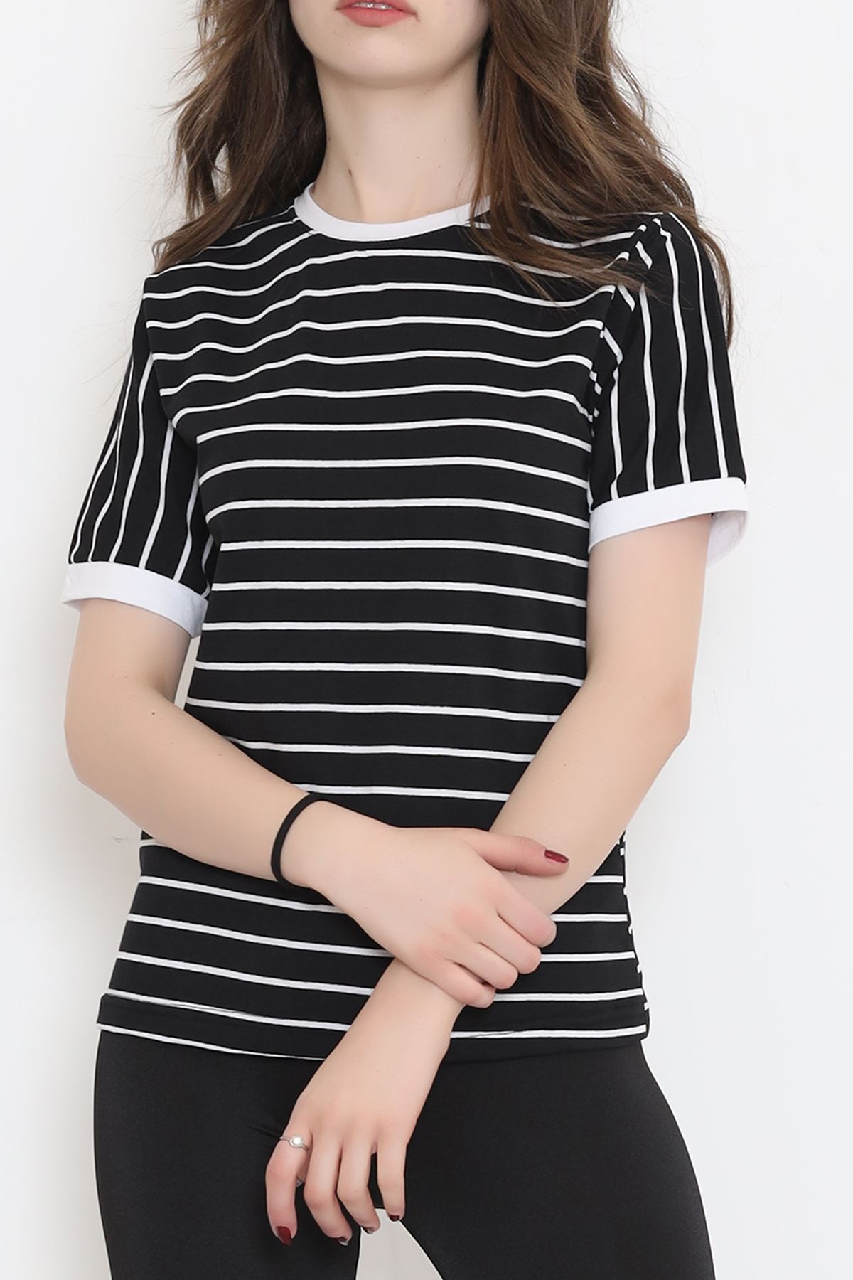 Striped Suprem T-shirt Black and White - 15919.1567.