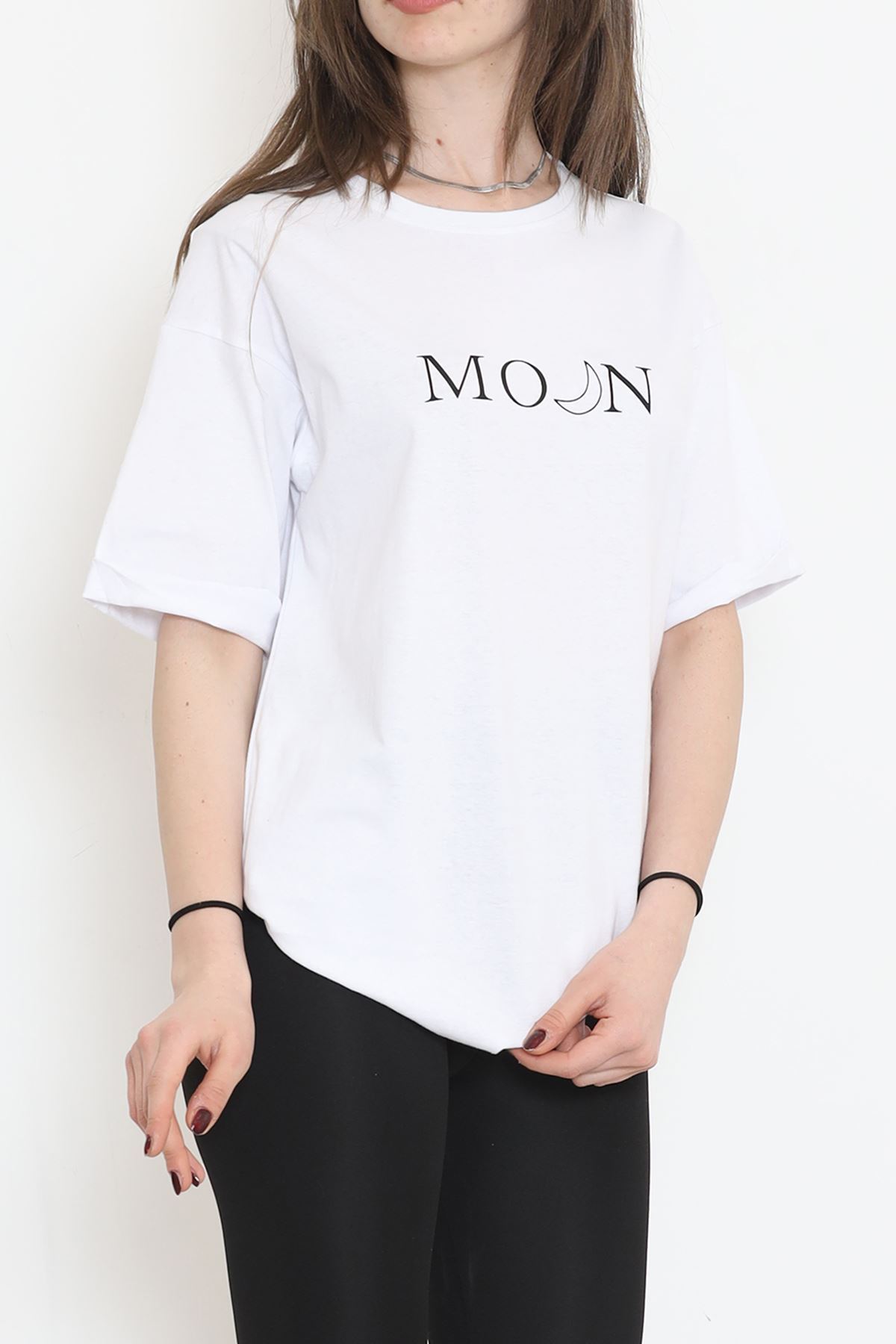 Printed Double Sleeve T-shirt White - 16538.1567.