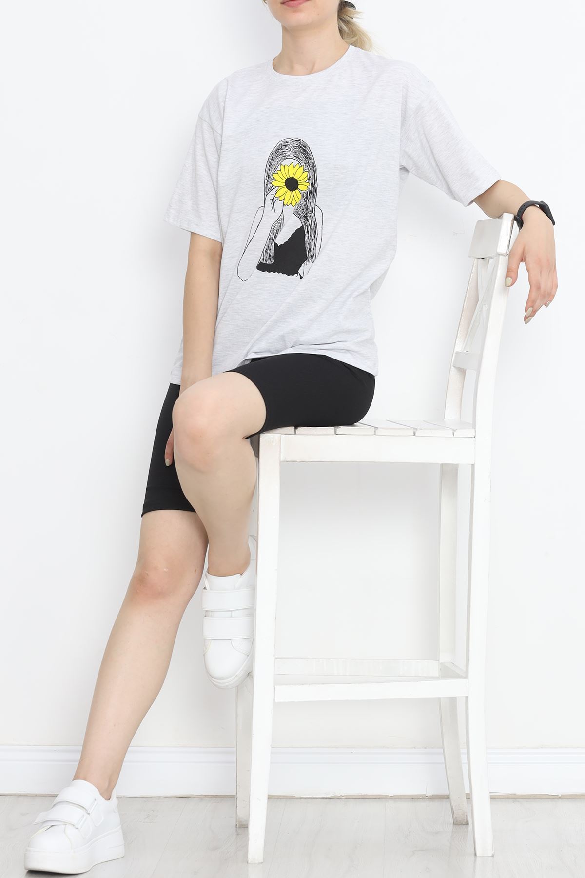 Printed T-shirt Gray - 16521.1567.