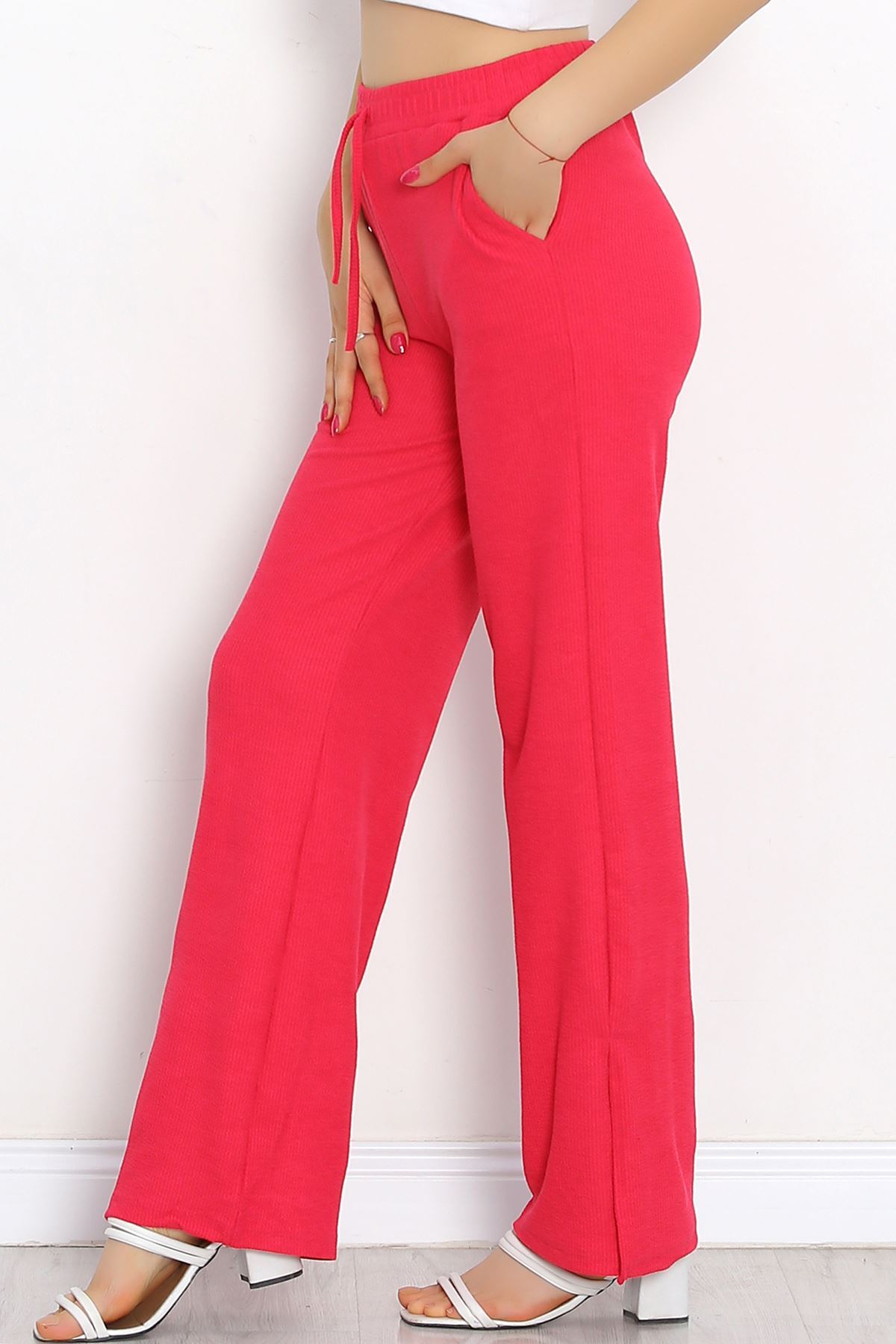 Trousers with Cuff Slits Fuchsia - 250.1247.