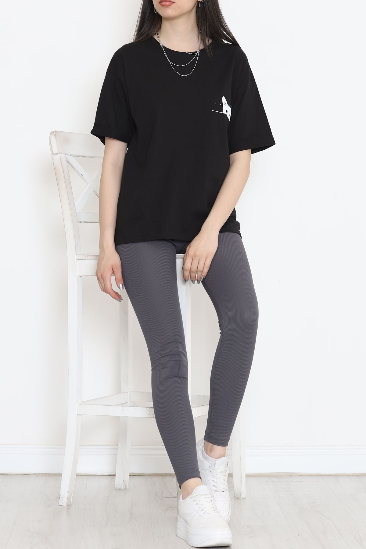 Printed T-shirt Black - 16531.1567.