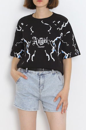 Printed T-shirt Black - 20014.1567.