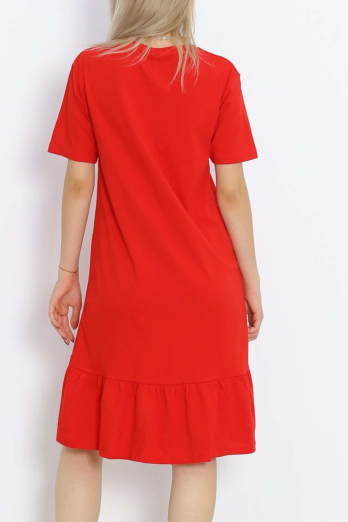 Ruffled Dress Red - 15868.1567.