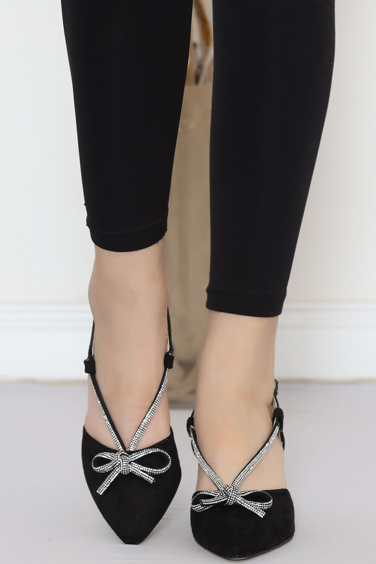 7 Cm Heeled Shoes Suede Black - 18212.264.