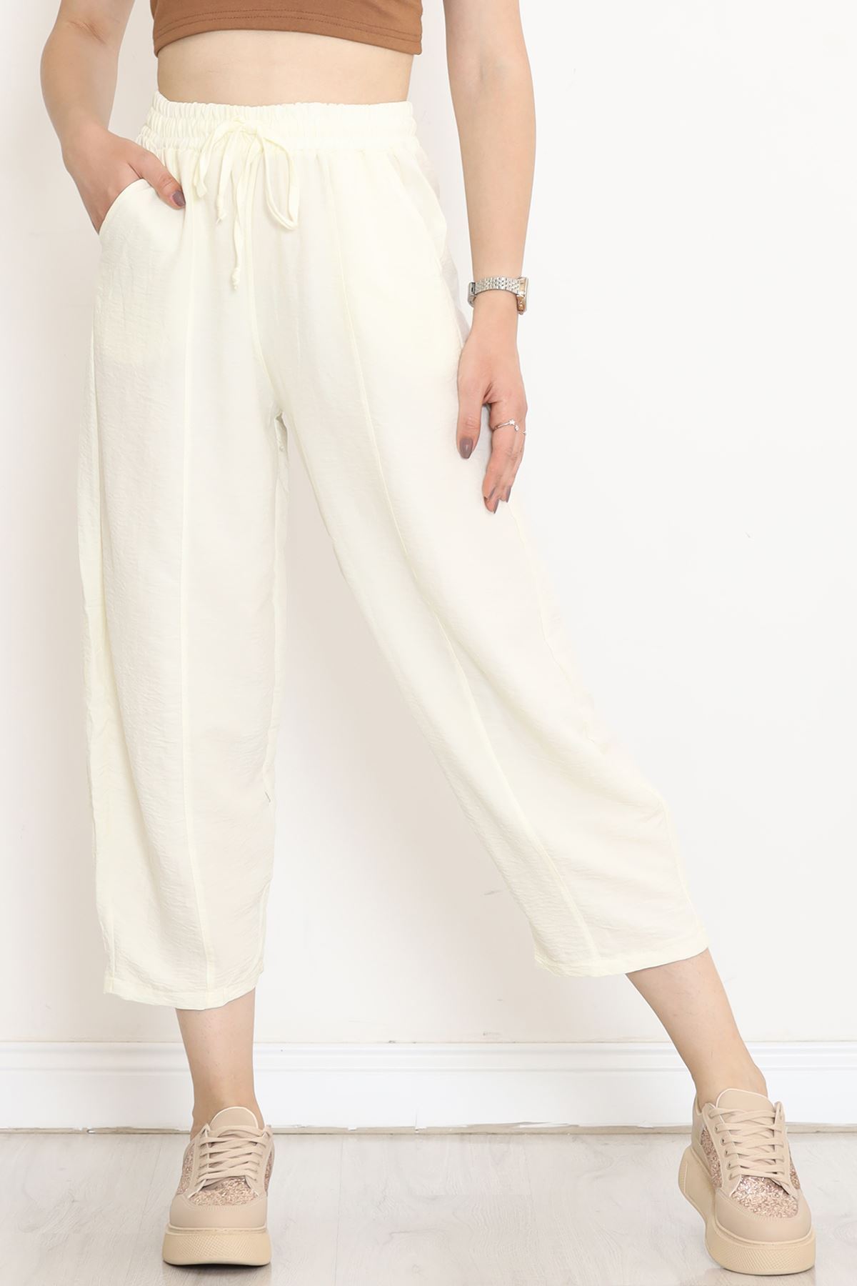 Çımalı Shalwar Pants Light Yellow - 320.1247.