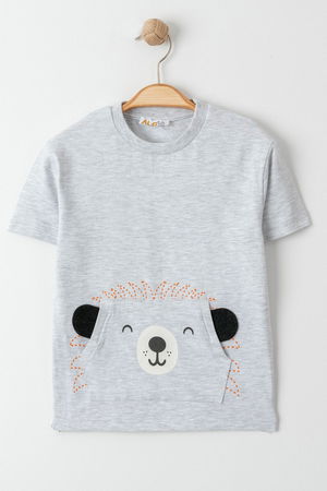 1-4 Years Printed Kids T-Shirt Gray - 124420.1576.