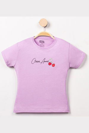 3-7 Years Printed Kids T-Shirt Lilac - 624048.1576.