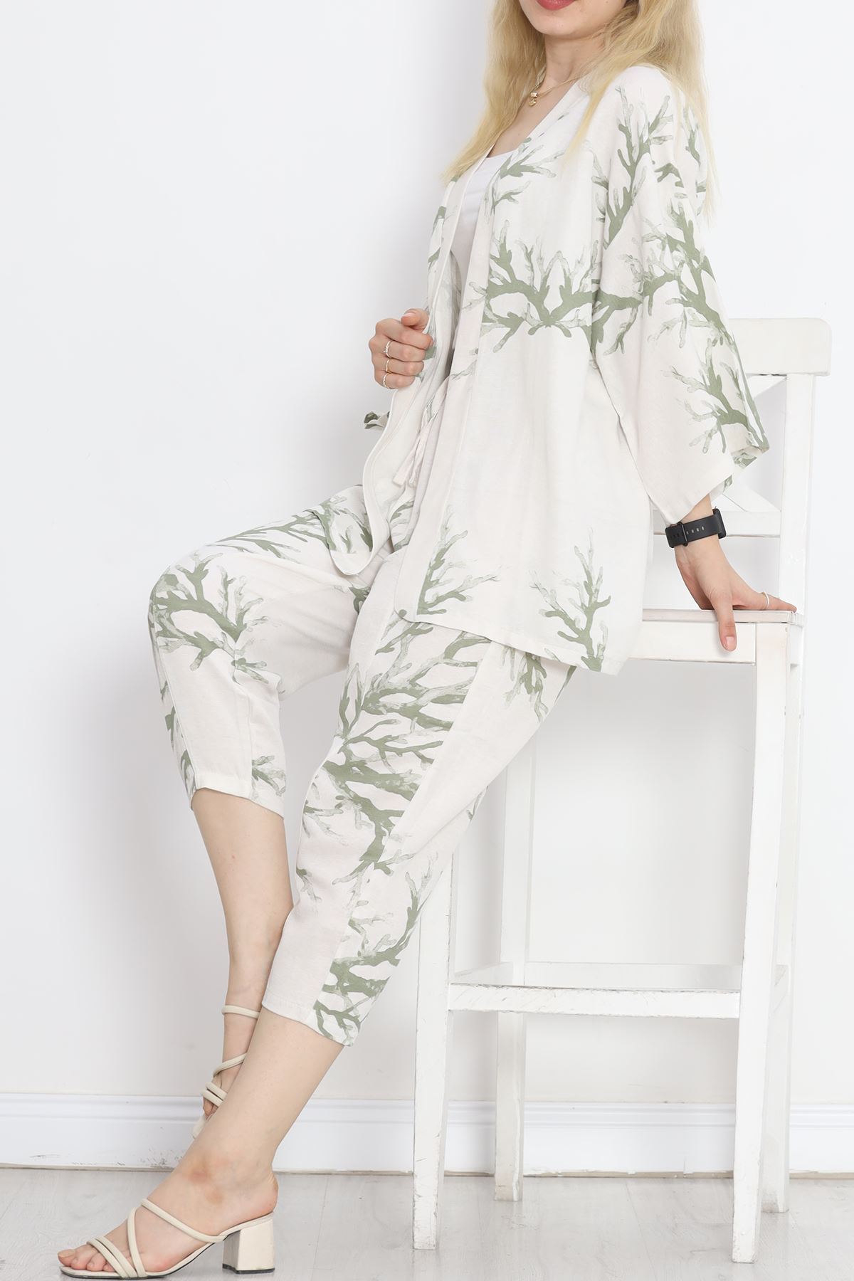 Kimono Set White-Green - 152342.701.