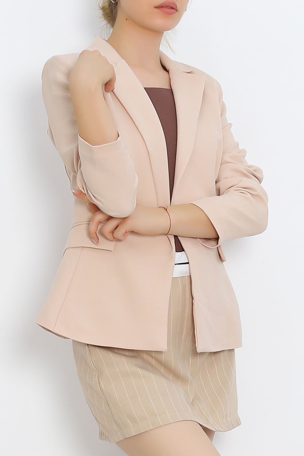 Blazer Ceket Bej - 18851.1247.