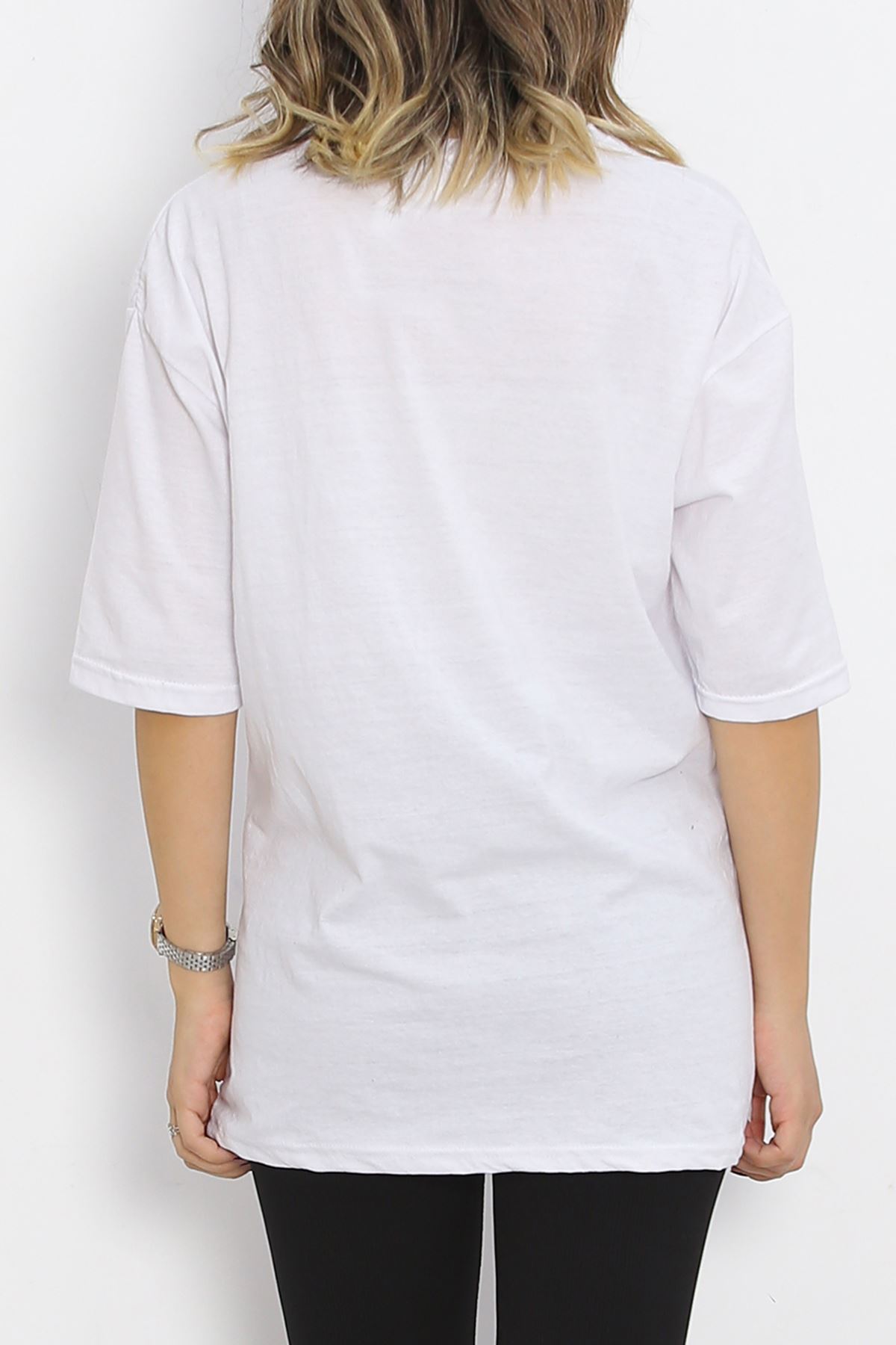 Printed T-shirt White - 16832.1567.