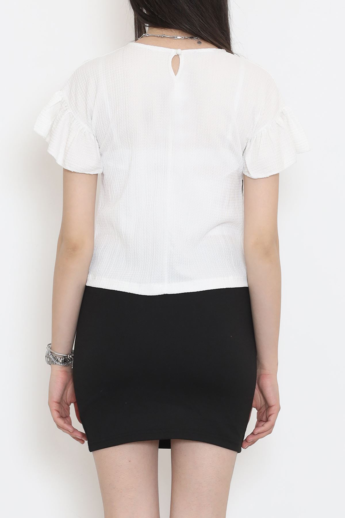 Shirred Blouse White - 12596.631.