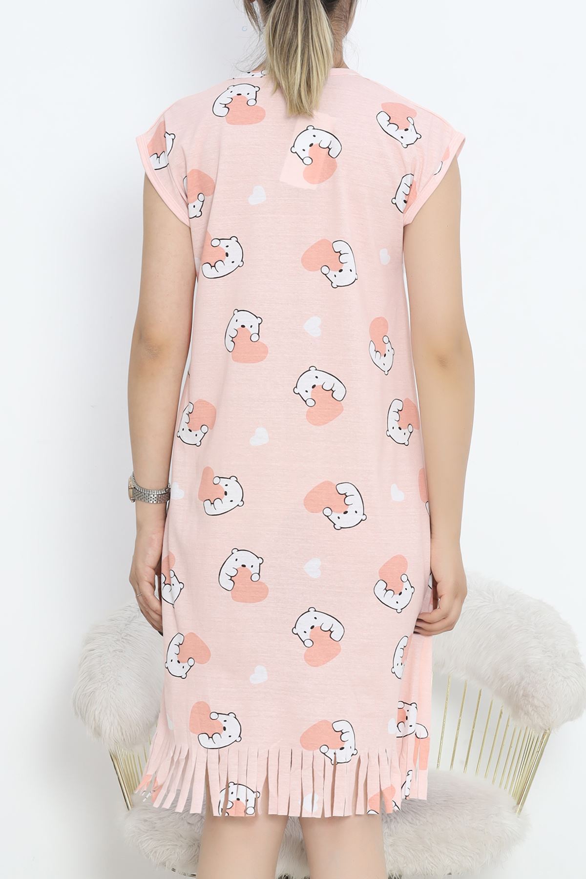 Printed Rotation Tasseled Dress Pudrapembe - 263.1287.