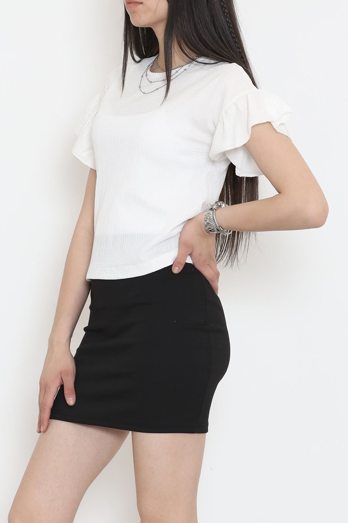 Shirred Blouse White - 12596.631.