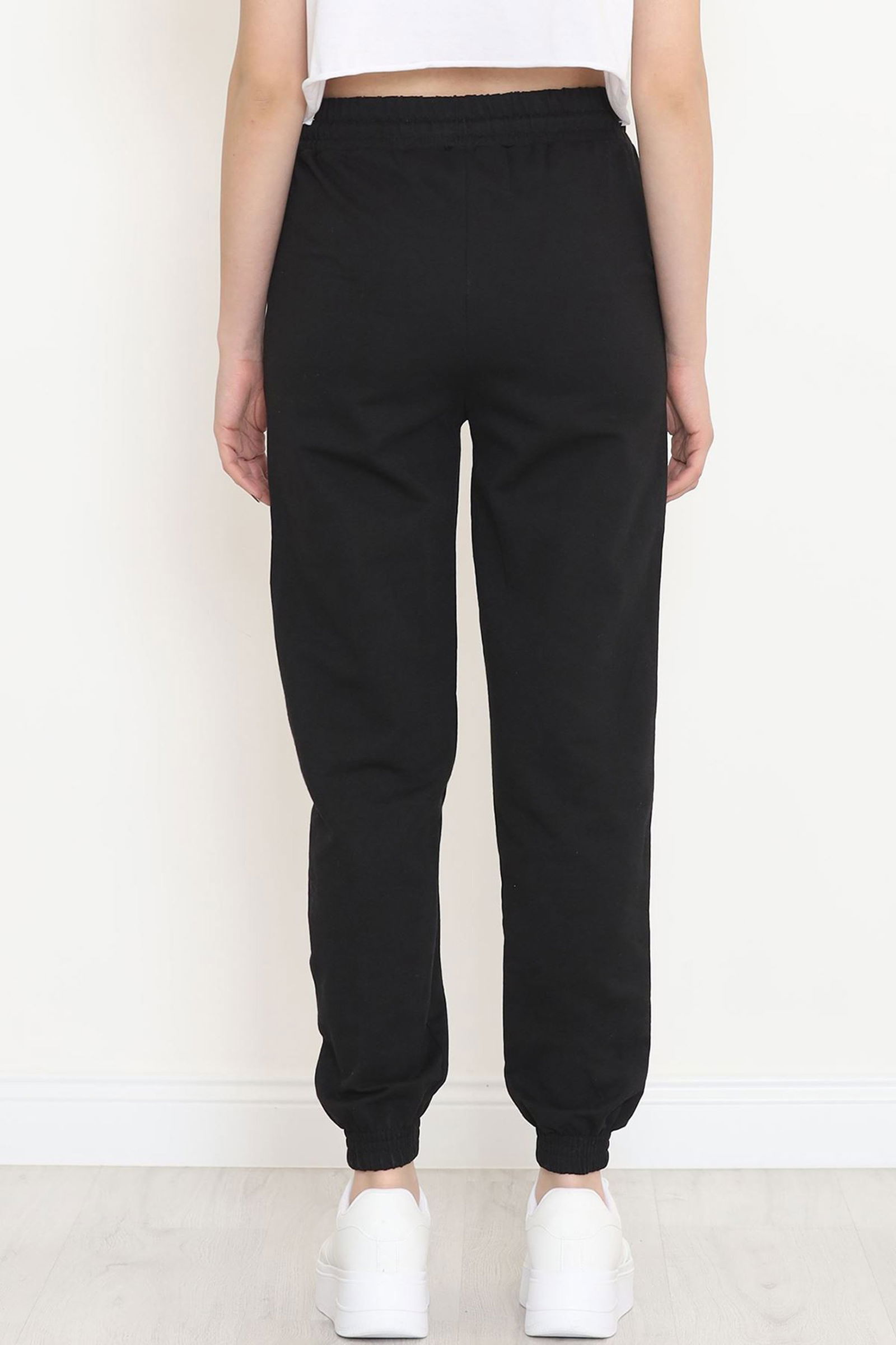 Crotch Elasticized Sweatpants Black - 15002.1778.