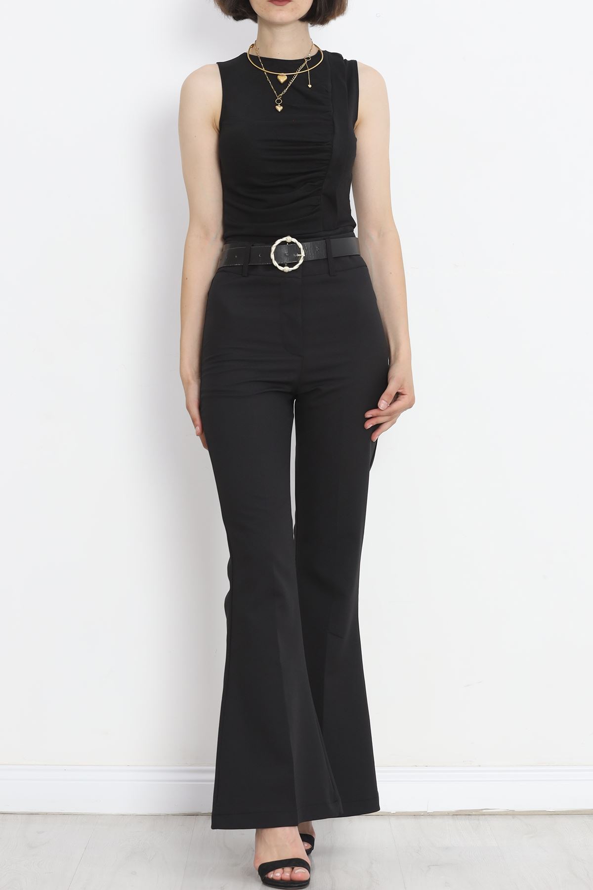 Bell Bottom Pants Black - 20715.683.