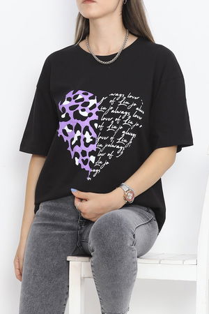 Printed Crew Neck T-shirt Black - 16518.1567.