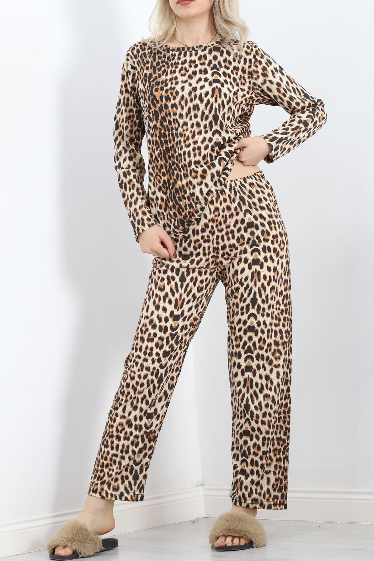 Alt Üst Aynı Rotasyon Pijama Takımı Leopar - 788.1287.