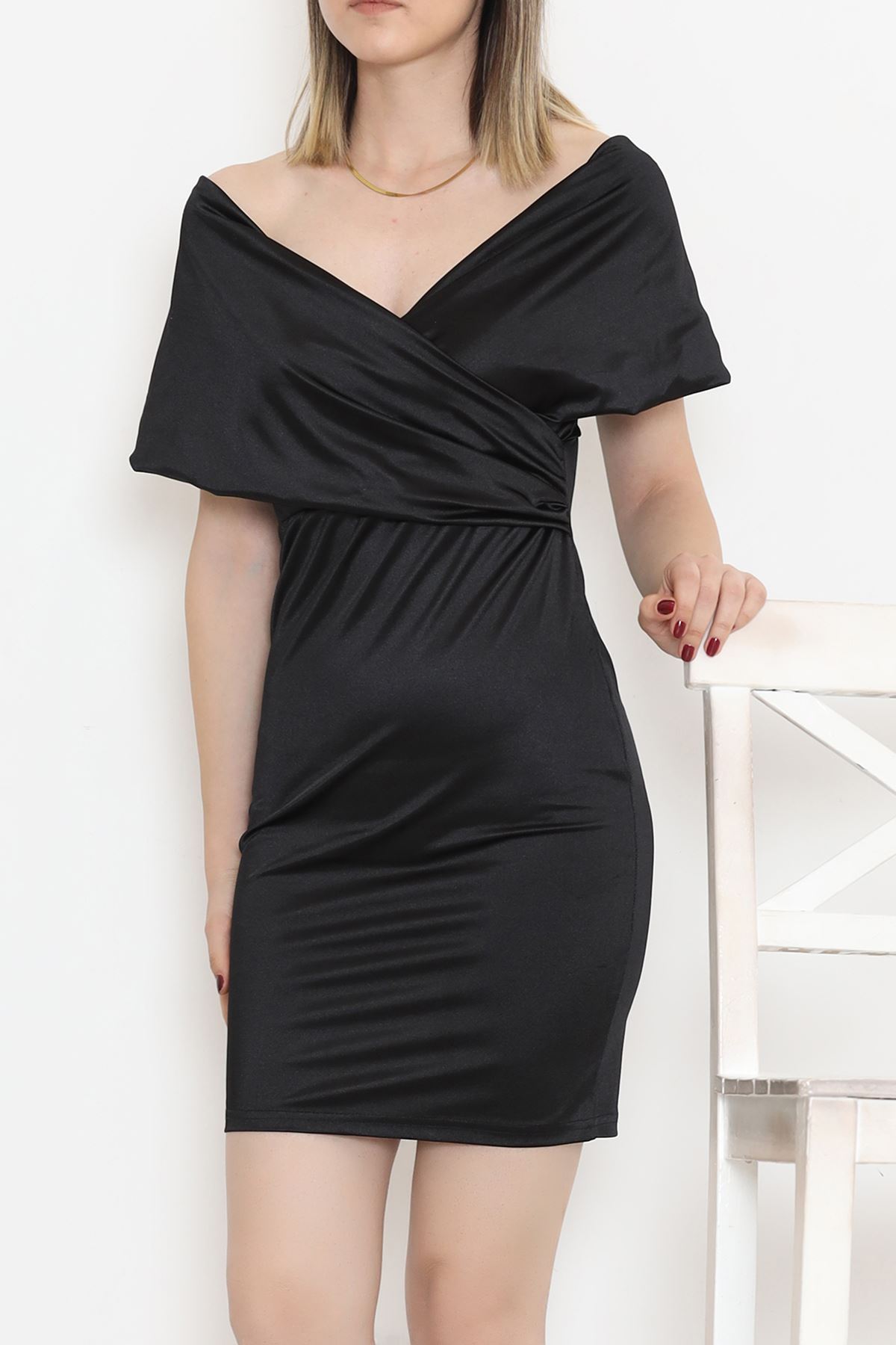 Satin Dress Black - 582833.1592.