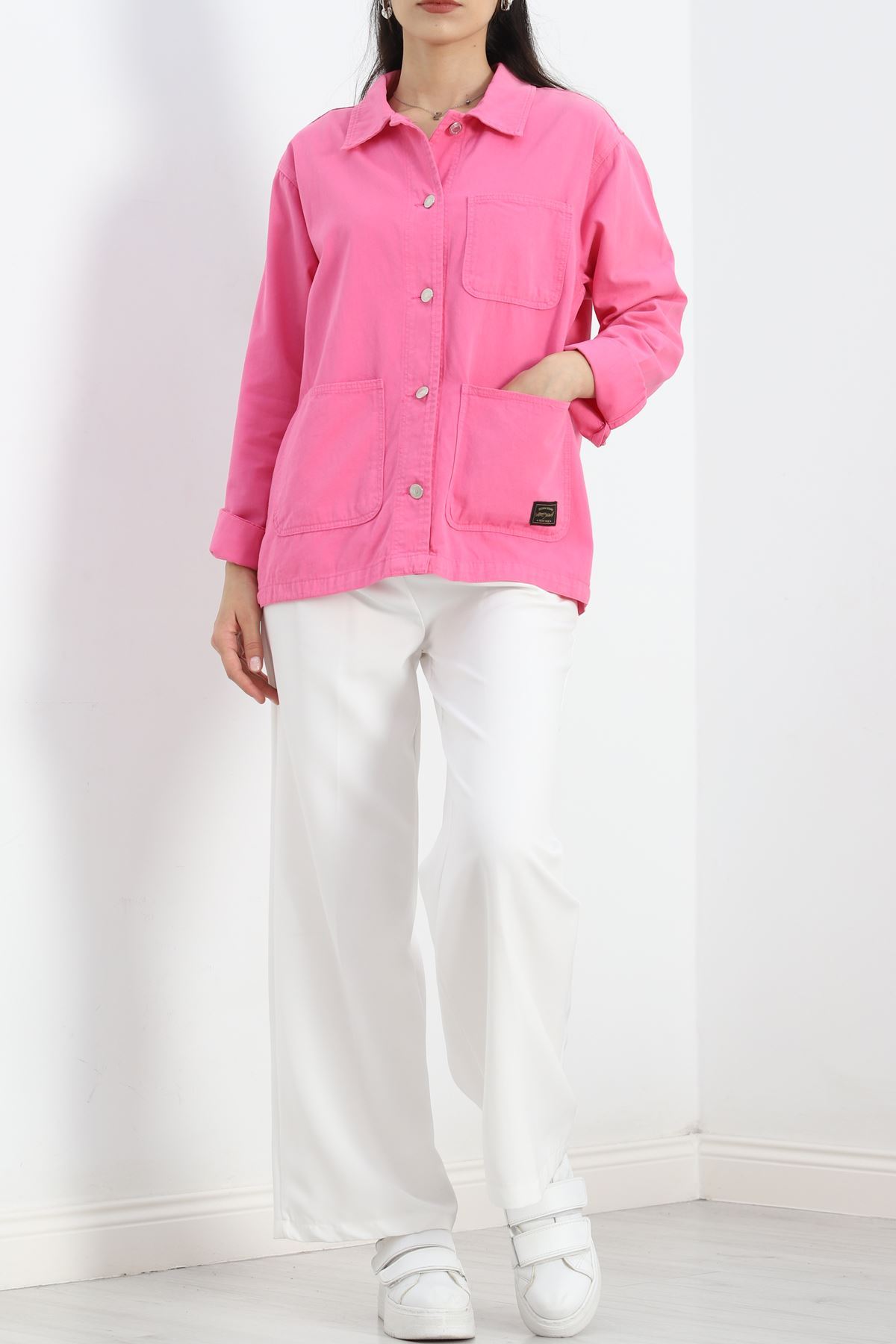 Worker Denim Ceket Pembe - 2374.1367.