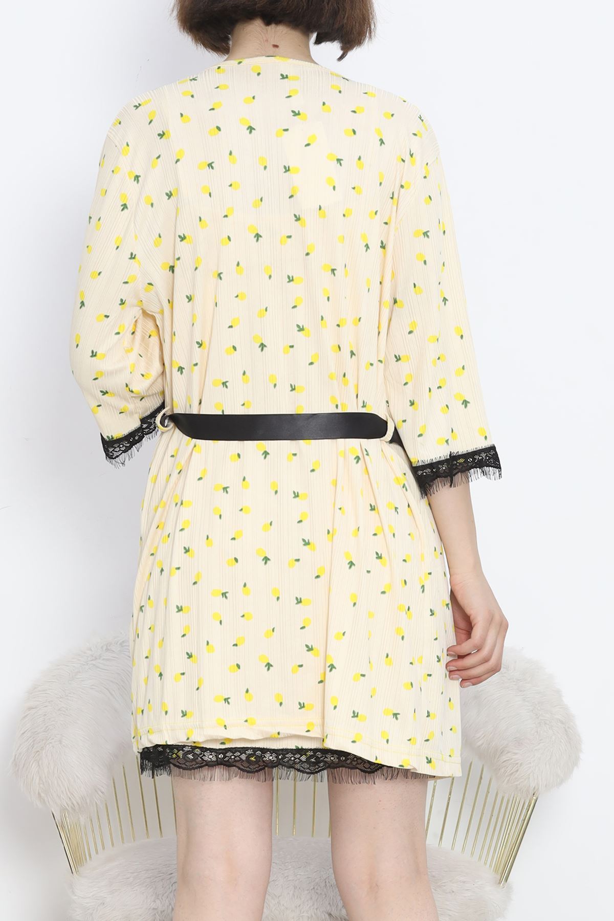 Printed Pegasus Pajama Set Lemon Yellow - 747.1287.