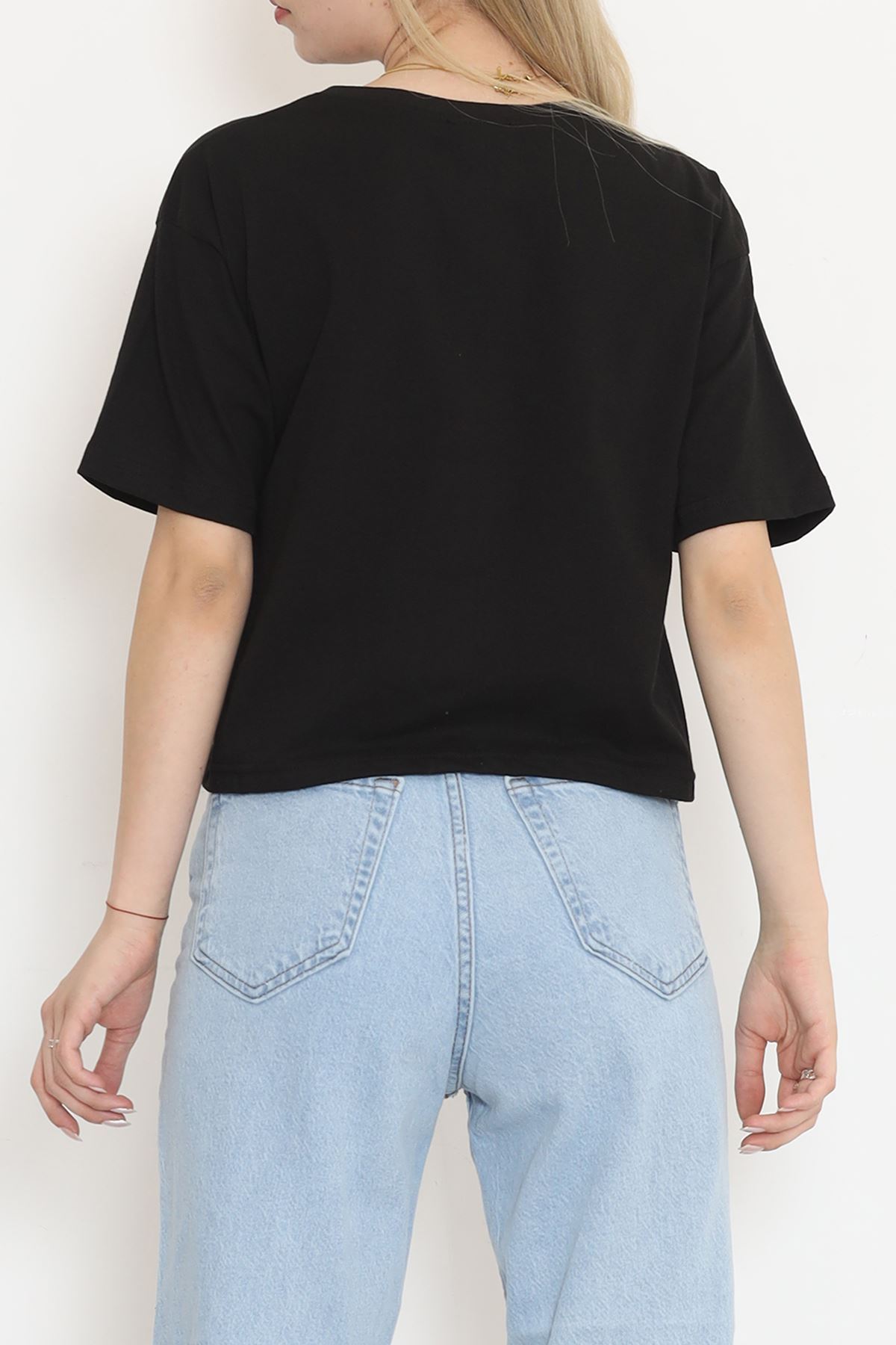 Printed T-shirt Black - 16484.1567.