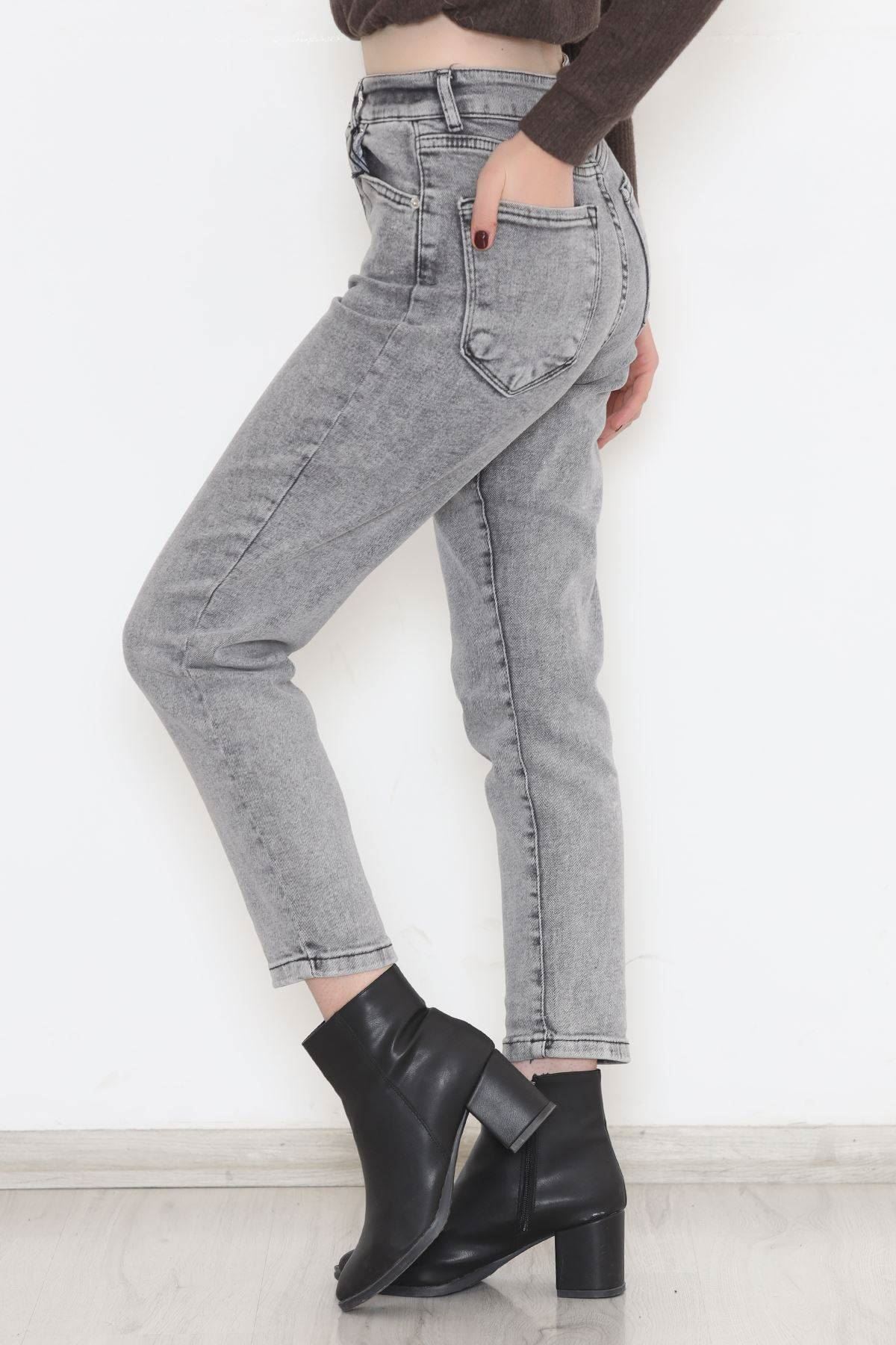 Boyfriend Kot Trousers Gri2 - 11917.1431.