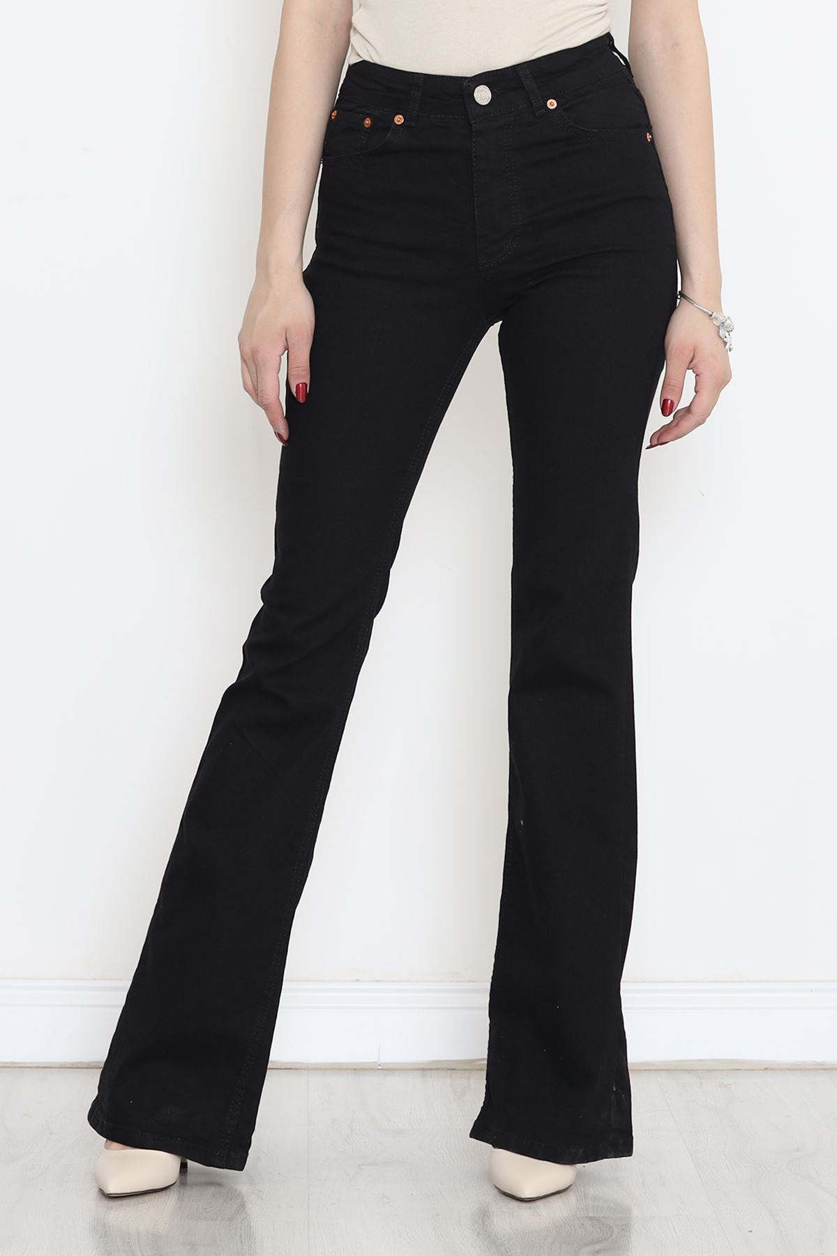 Flared Fade-Free Jeans Black1 - 1248.1431.