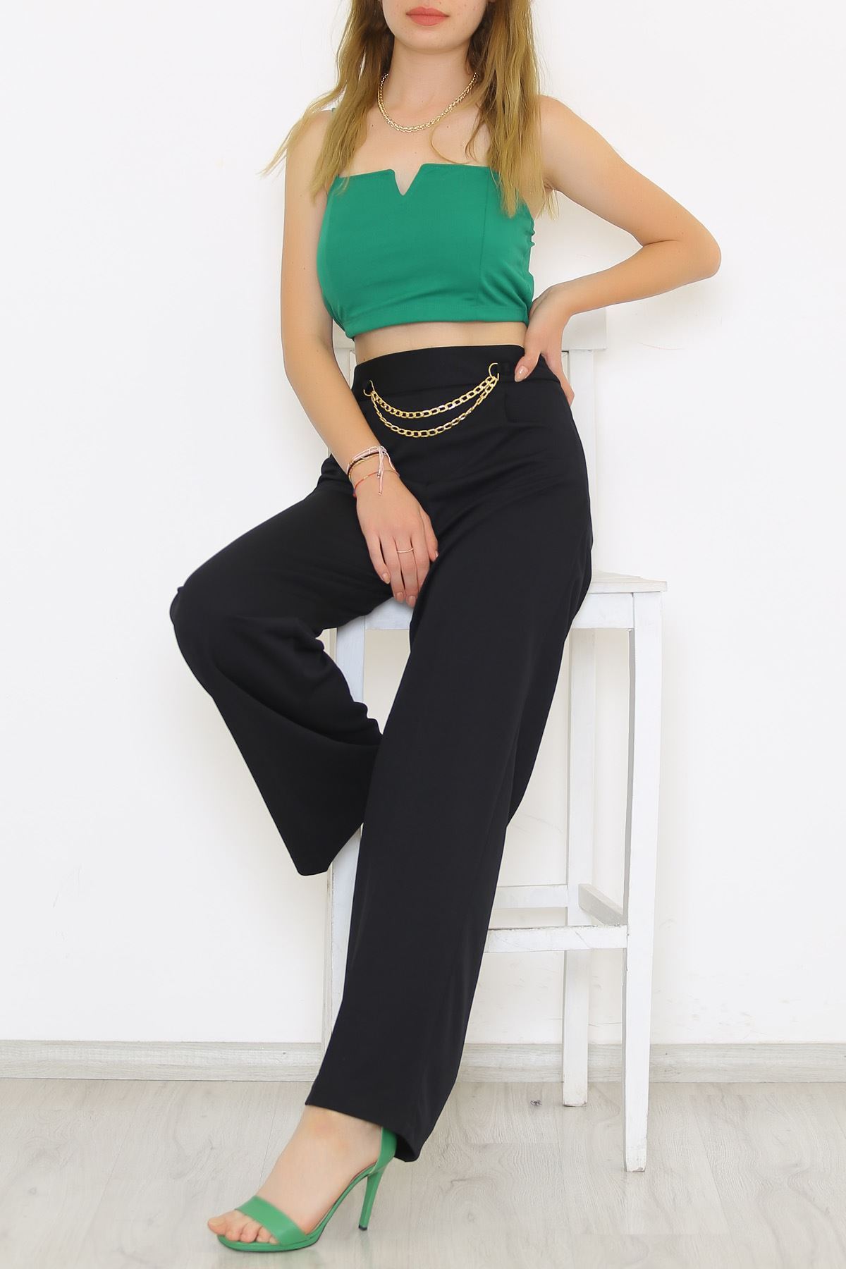 Chain Shaggy Pants Black - 24200.683.