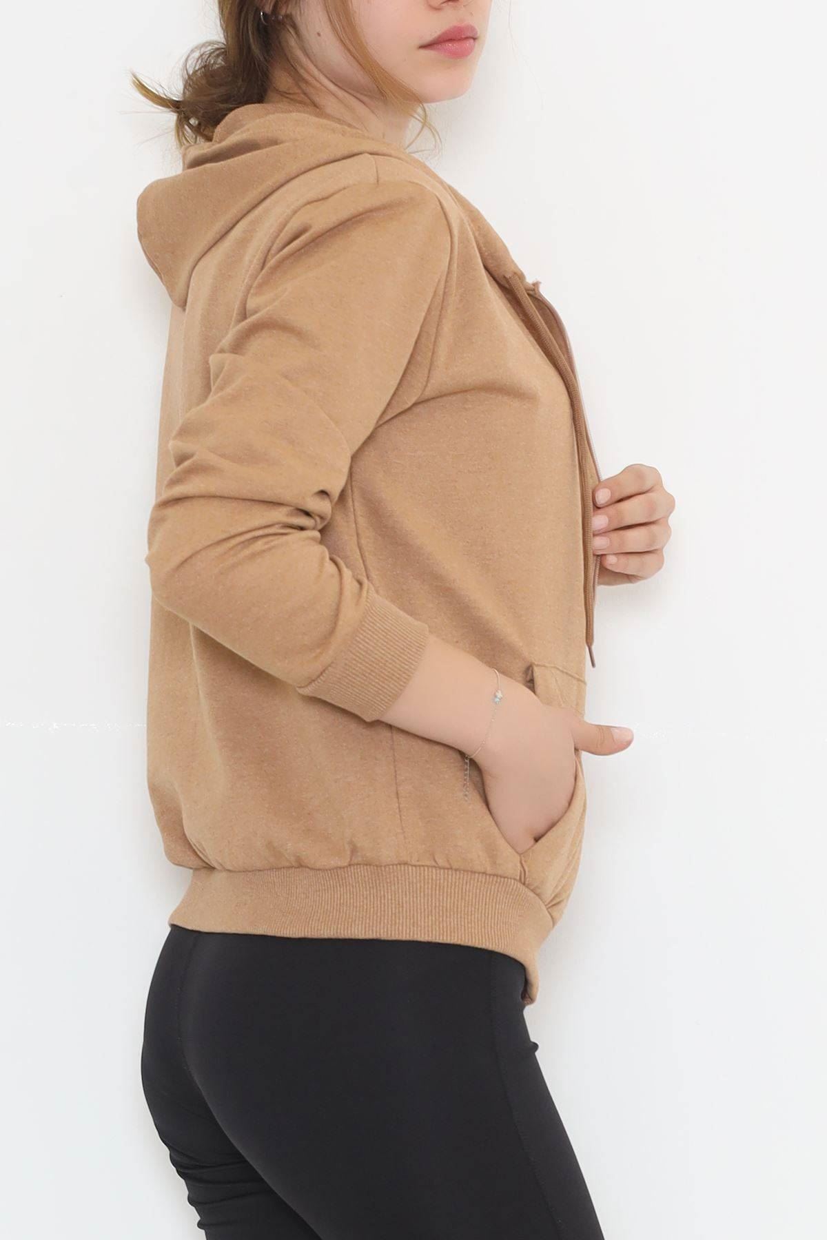 Hooded Zippered Sweat Milkcoffee - 3001.275.