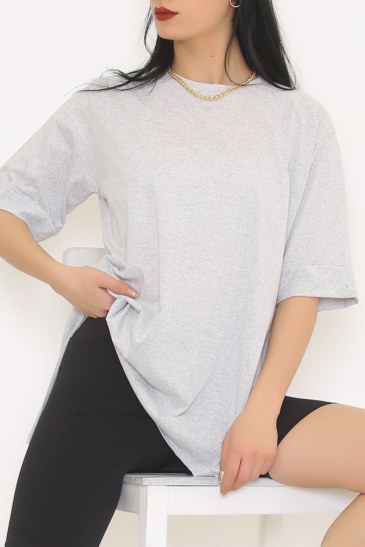 Double Sleeve T-Shirt Gray - 9611.253.